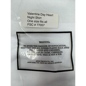 Vintage 90's Avon T-shirt  Heart & Flower Valentine Graphic Tee One Size Fits Al